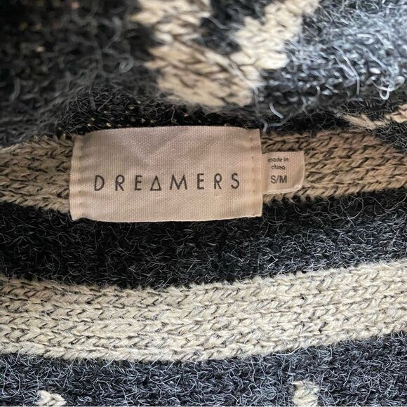 Dreamers Cardigan Sweater Vest Aztec Southwestern Poncho Reversible Small Medium - Picture 4 of 9